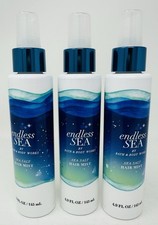 ENDLESS SEA BATH AND BODY WORKS SEA SALT HAIR MIST 4.9 FL OZ LOT OF 3