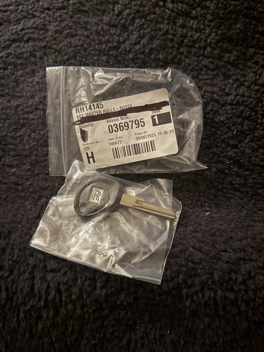 Rolls-Royce Silver Spur III Corniche IV 1993-95 Master Key Blank