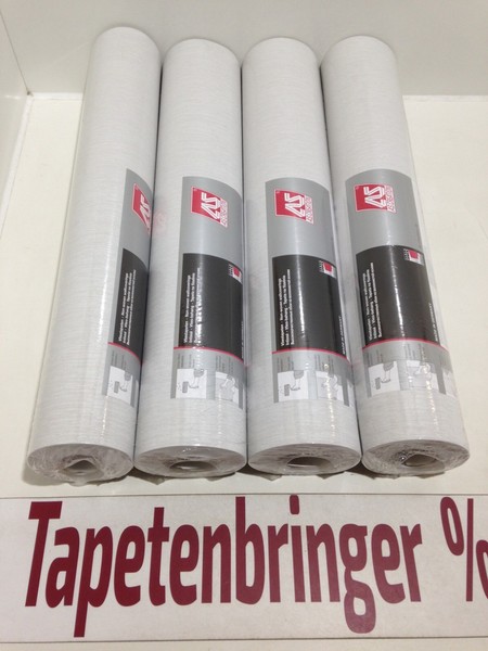 Vliestapete As 4X 32700-4 (4Rollen) Uni Struktur Grau Restposten Wohnzimmer-image