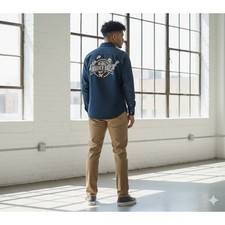 Warner Bros Studio Store Vtg Men's Looney Tunes Denim Jacket Sz XL Kidcore 1990s