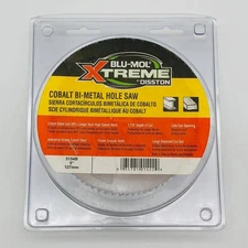 Blu-Mol Xtreme 5154B Hole Saw 5"/127MM Cobalt Bi-Metal 1-7/8" Depth of Cut