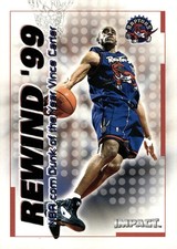 1999-00 SkyBox Impact #40 RN Vince Carter Rewind '99