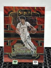 2023-24 Panini Select - Concourse Cameron Johnson #12 Red Cracked Ice Prizm