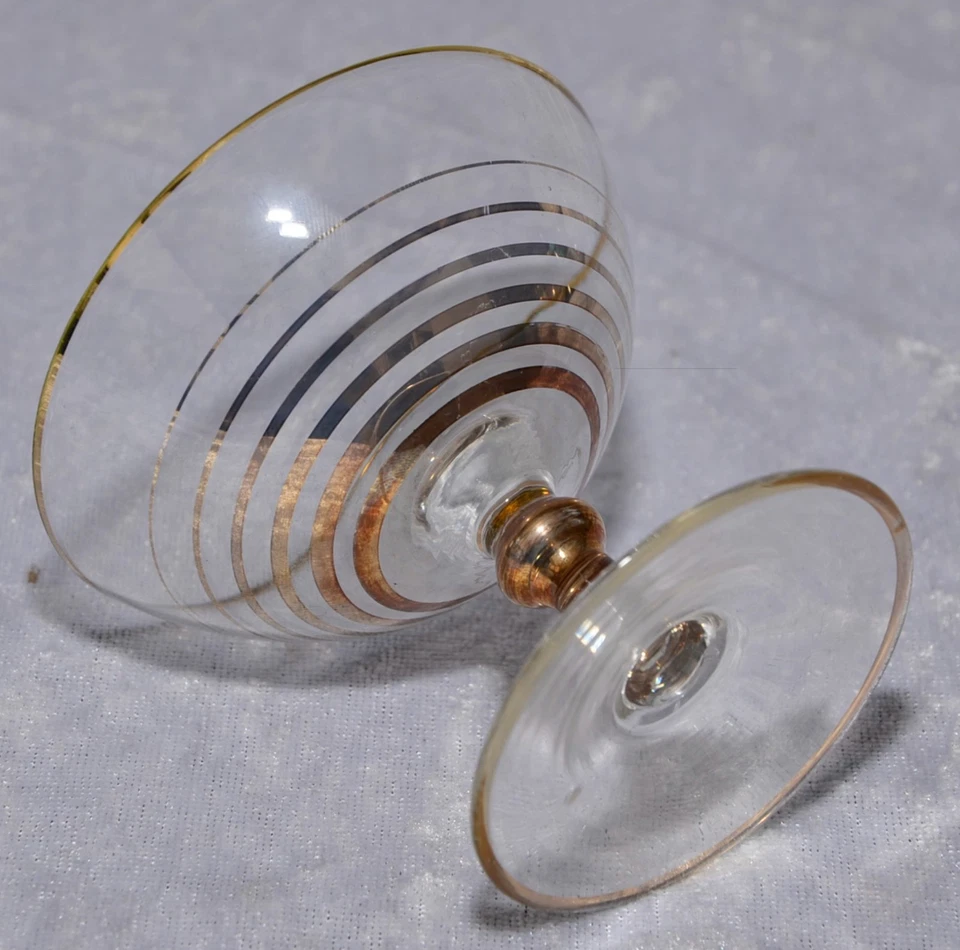 VintaGe 50er / 60er 4 Likörschalen Glas Likörgläser Eierlikörschalen Leckgläser - Bild 4 von 4