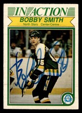 1982-83 O-Pee-Chee Bobby Smith #176 Autographed Signed Auto North Stars