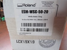 20" Print Media ROLAND BN2  BN20 VersaSTUDIO Solvent Printer White static cling