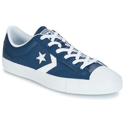 Converse Star Player Ox Leather Essentials Blau Herren Sneaker Leder
