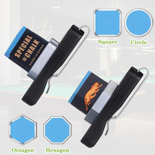 Billiards Magnetic Chalk Holder Pool Cue Circle Hexagon Octagon Square Portable