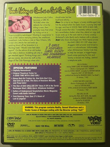 Girl in Trouble / A Good Time with a Bad Girl / Bad Girls Do Cry (DVD, 2004) - Picture 2 of 2
