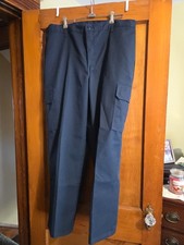 Dickies Mens Cotton Work Pants 38X30 Dark Blue Straight Leg Workwear Fit NEW