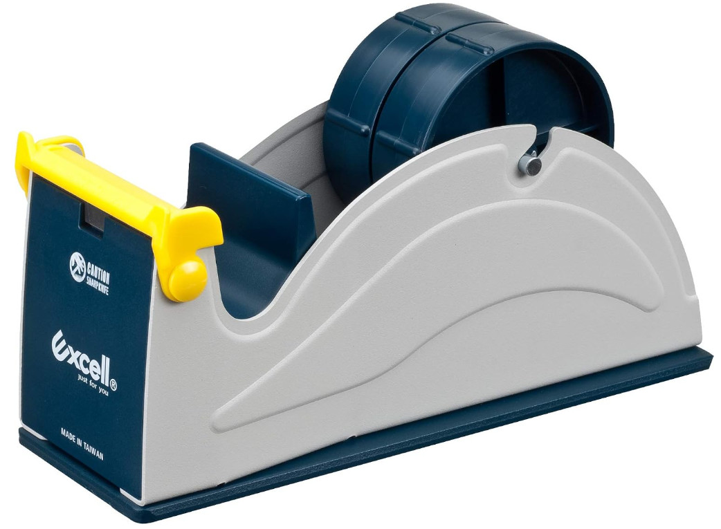 Dispensador de Cinta de Acero para Escritorio 2" Núcleo de 3" Resistente, Nuevo