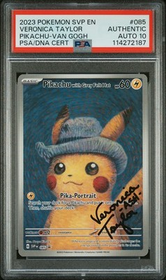 ポケモンカード Pika-Portrait #085 Gem Mint 10 PSA 10 Pikachu Grey Felt Hat #085 Veronica Taylor Autograph 2023