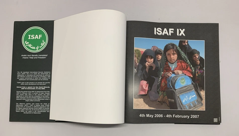 ISAF IX NATO Expansion Afghanistan Book 1X Photography Politics War Warfare RARE - Image 4 of 4
