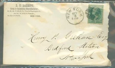 USA Old NY Soap Company Cover, Nice Cork Cancel