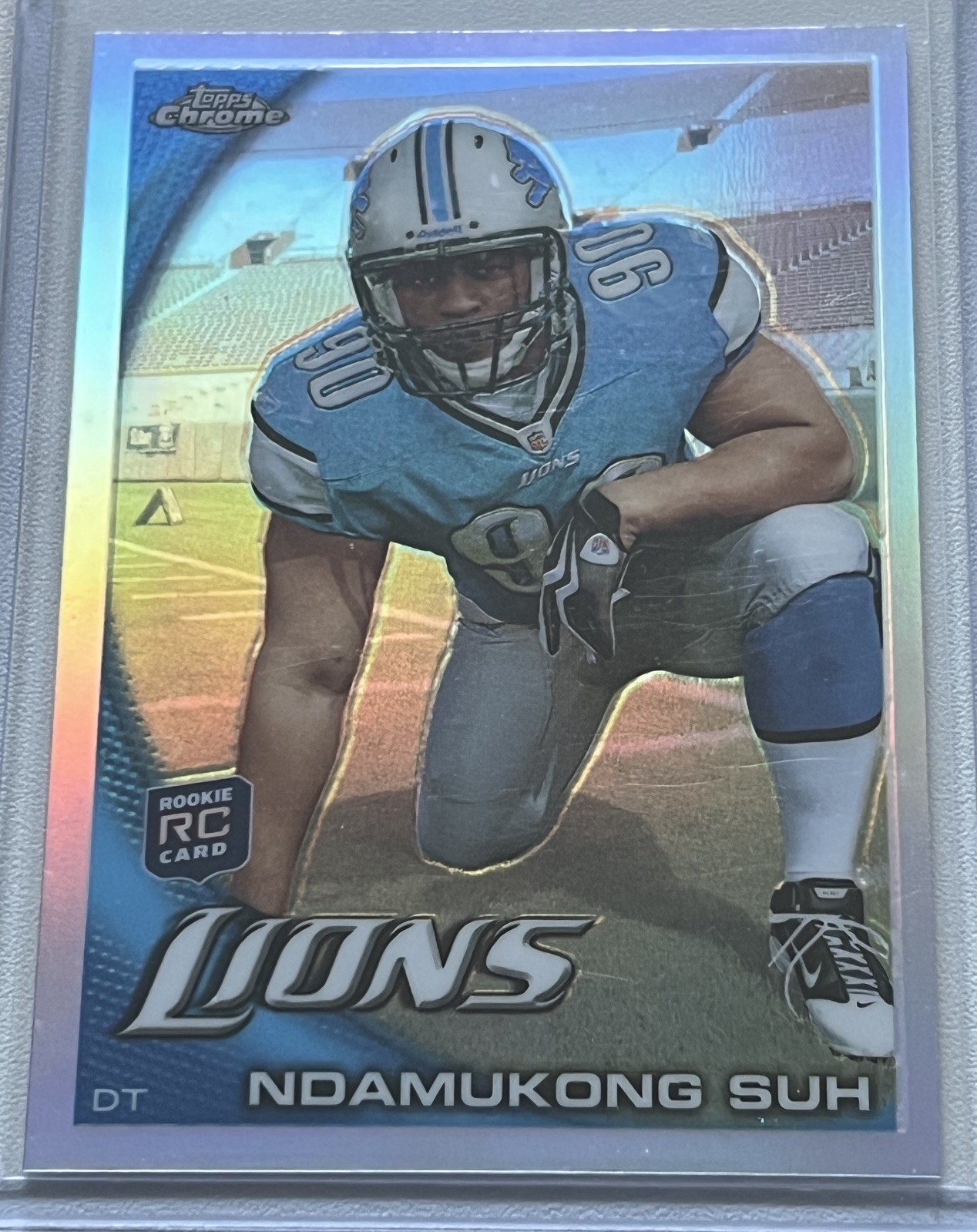 2010 Topps Chrome Refractor Ndamukong Suh #C160 Rookie Card RC