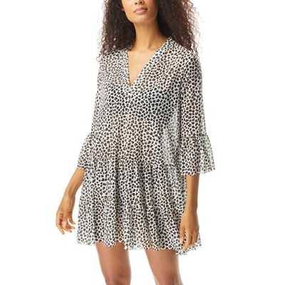 Coco Reef Leopard Print Swim Cover Up dress jasper NWT Retail $116 - M