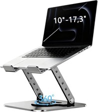 Laptop Stand, Laptop Stand for Desk with 360  Rotating Base, Ergonomic Laptop R