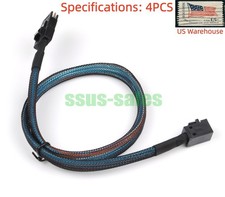 4pcs SFF8643 to SFF8087 SAS 3.0 (12Gbps) Cable 50cm RAID cards  backplanes