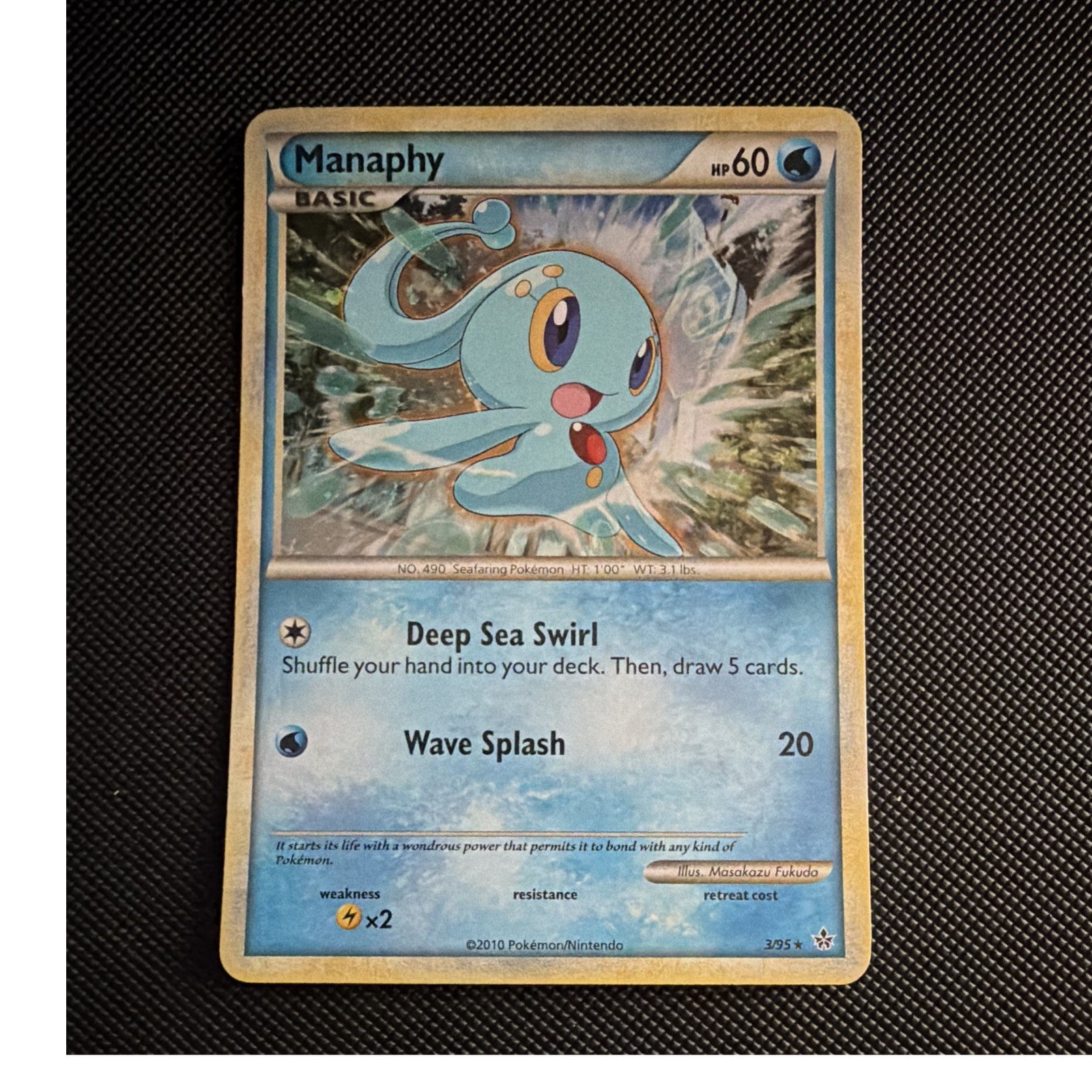 Pokemon Manaphy 3/95 Unleashed Holo Rare Basic English LP