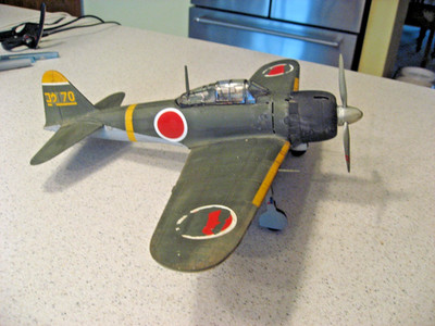 Tamiya 1:32 Mitsubishi A6M3/3a Zero Fighter (Zeke) Plastic Model Kit - Assembled