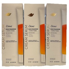3 Dove Body Cream Serum Niacinamide Even Tone Vitamin C Pro-Retinol Shea Butter