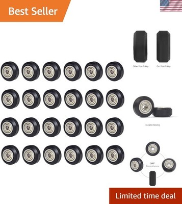 3D Printer Wheel,Black POM Polycarbonate Roller 625zz, wear-Resistant/Silent ...