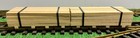 Two (2) G-scale LUMBER PALLETS for Aristocraft & USA Flat Cars -- Real Wood — photo 1