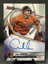 2025 Bowman's Best Coby Mayo RC Rookie ON CARD Auto Refractor #B25-CM Orioles