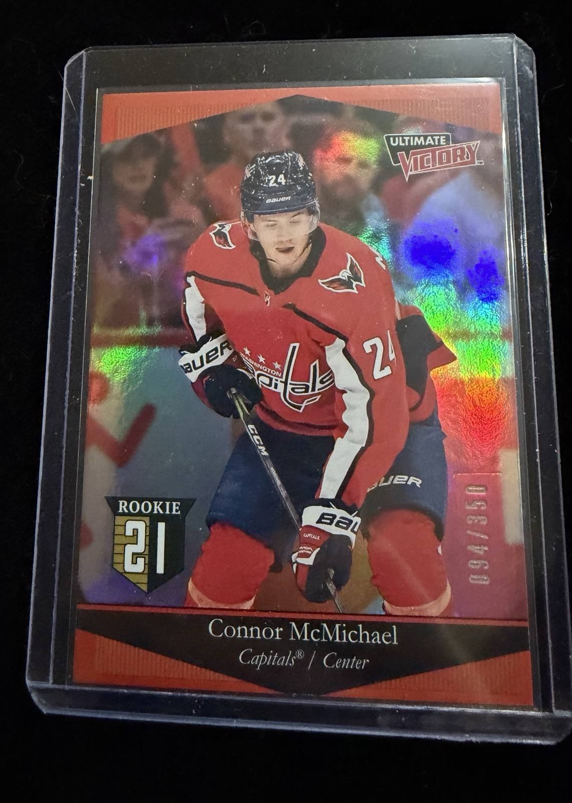2020-21 UD Ultimate Victory Red Connor McMichael RC /350 #UV-26 099/350