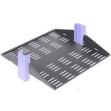 Rack Solutions 2U 2Post Center Mount Shelf 20in Depth Flanged Down