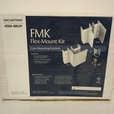 Securitron FMK-SW Flex-Mount Bracket Kit, Swinging Gate Zinc Plated Steel 