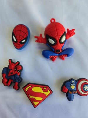 Spiderman Croc Charms Super Hero 5 Pieces Set