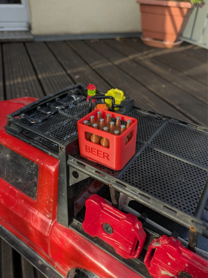 1:10 RC Crawler Zubehör Bierkasten mit 12 Bierflaschen/Scale Deko Accessoire - Bild 3 von 4