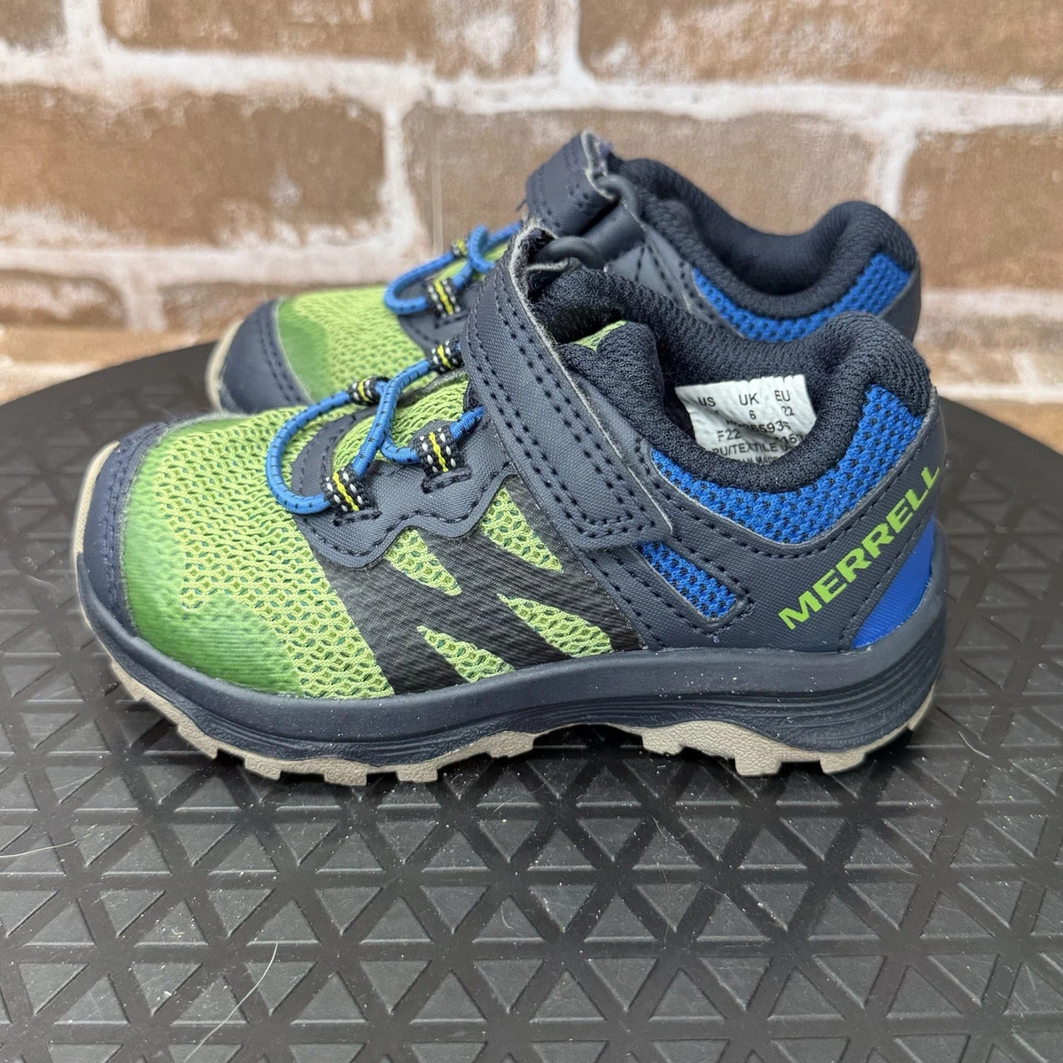 Merrell Nova 2 Jr Athletic Trail Running Shoes Blue Green 