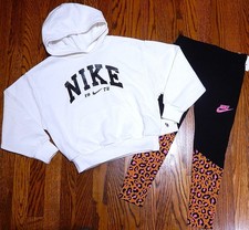 NIKE SPORT AUTHENTIC GIRLS BRAND NEW ORIGINAL 2Pc LEGGINGS SET Size 4, NWT