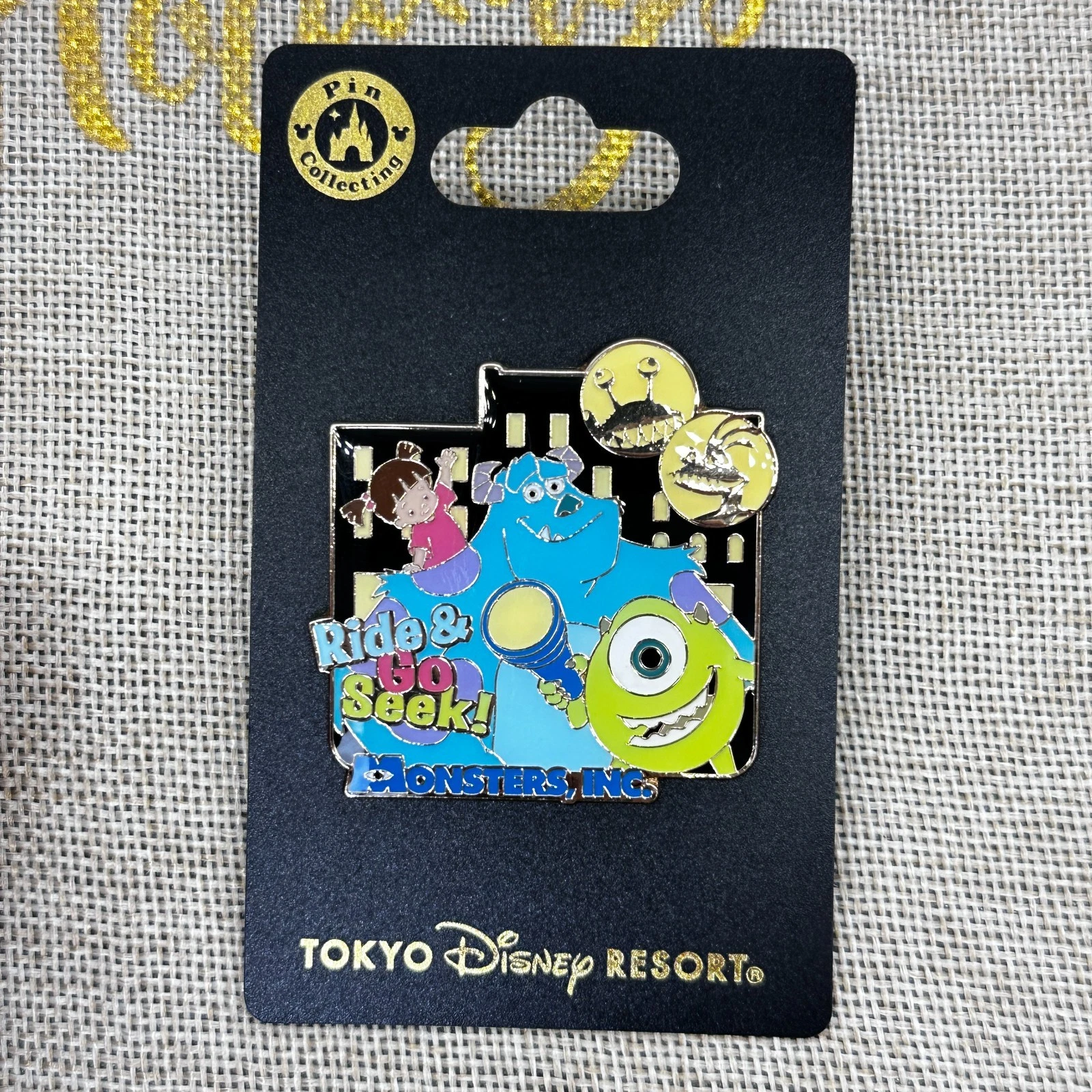 IN HAND Tokyo Disney Resort Pin 2025 Attraction Monsters Inc Ride & Go Seek