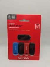 SanDisk Cruzer Snap 32GB USB 2.0 Flash Drive 5-Pack Multicolor New A