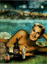 Errol Flynn Vintage Color Illustration Art Continental Postcard A873