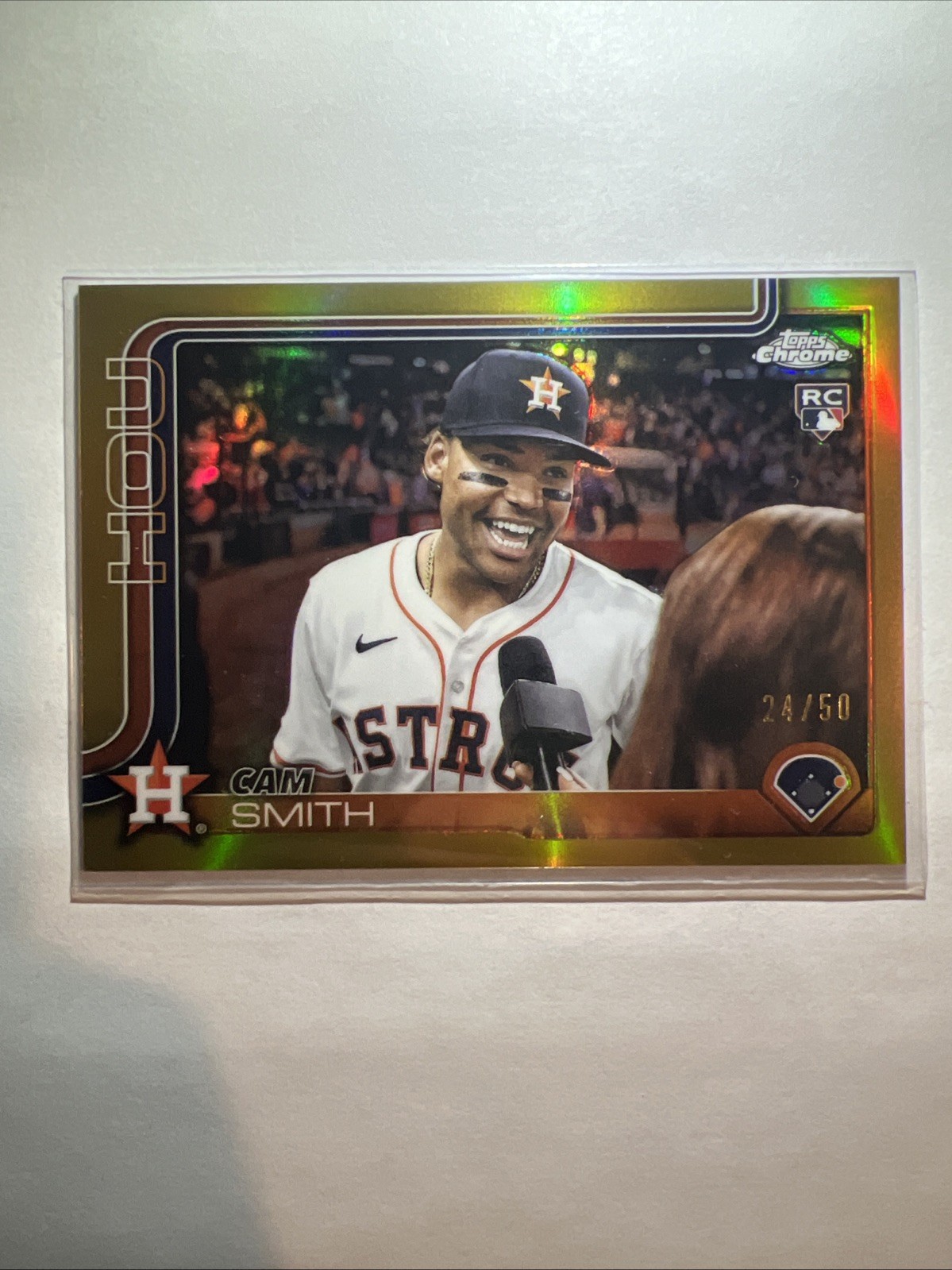 2025 Topps Chrome Update Cam Smith #USC145 GOLD REFRACTOR RC Image Variation /50