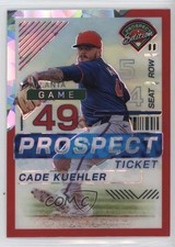 2024 Panini Prospect Edition Red Ice Prizm Cade Kuehler #152 0s55
