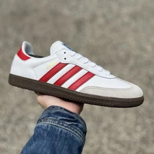 Adidas Original Samba OG Men’s Athletic Shoe White Sneaker Trainer Footwear #025