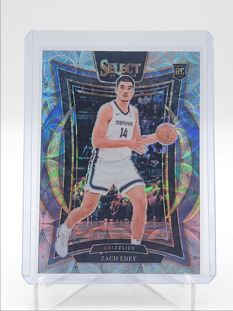 ZACH EDEY 2024-25 SELECT CONCOURSE ROOKIE SCOPE PRIZM GRIZZLIES RC Q3599