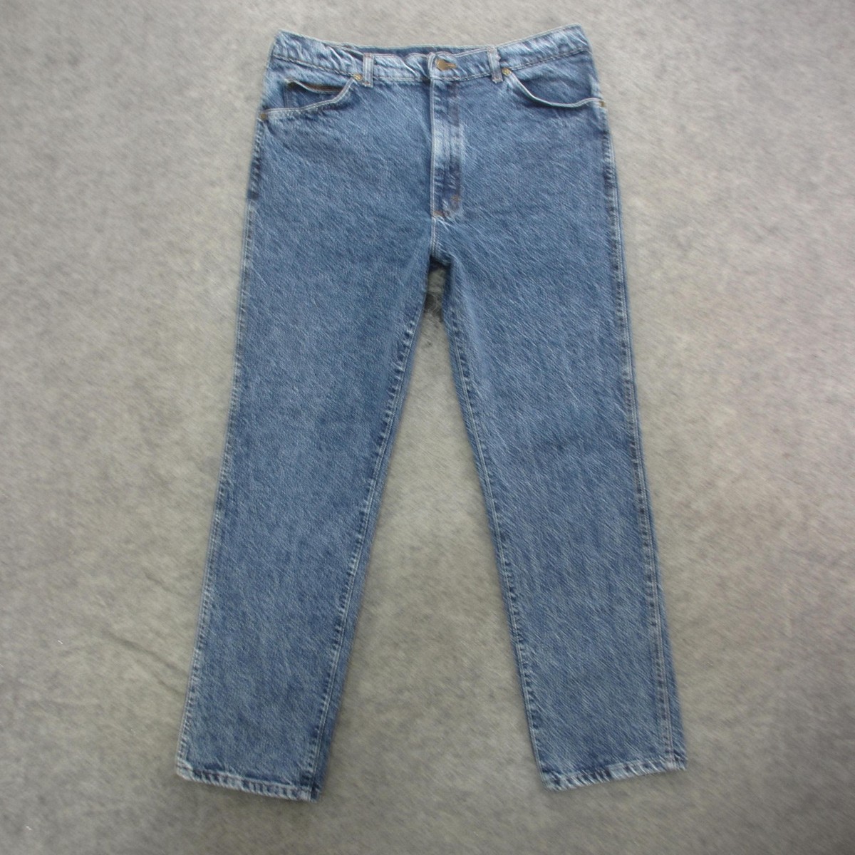 Vintage Lee Jeans Mens 32x30 Blue Denim Classic 5 Pocket Straight