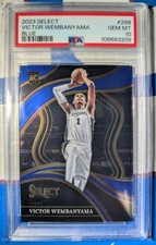 2023-24 Panini Select Victor Wembanyama #288 Courtside Blue Rookie PSA 10