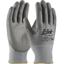 Protective Industrial Products Gloves Gray Seamless Knit G-Tek Polykor Blended