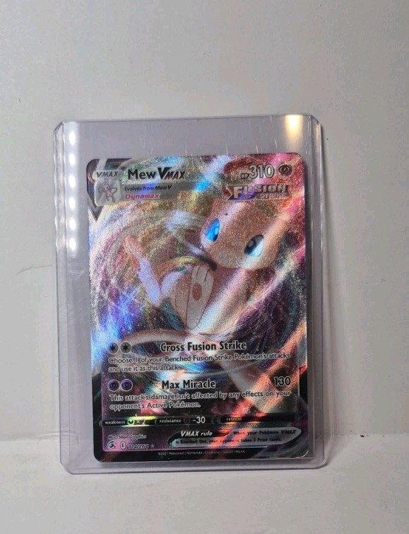 Mew VMAX #114/264 SWSH08: Fusion Strike Pokemon Card Excellent Condition New