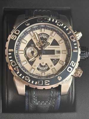 Rare GV2 GEVRIL Limited Edition Polpo (Octopus) Chronograph Watch - Excellent 