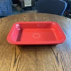 Fiestaware Homer Laughlin China Red Rectangular Casserole Baking Dish