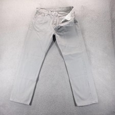 VTG Levis 501 Jeans Mens 32x30 Gray Straight Light Wash Made In USA Y2K