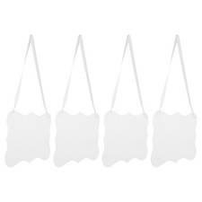 4pcs Clear Signs Blank Acrylic Hanging Signs Elegant Wedding Chair